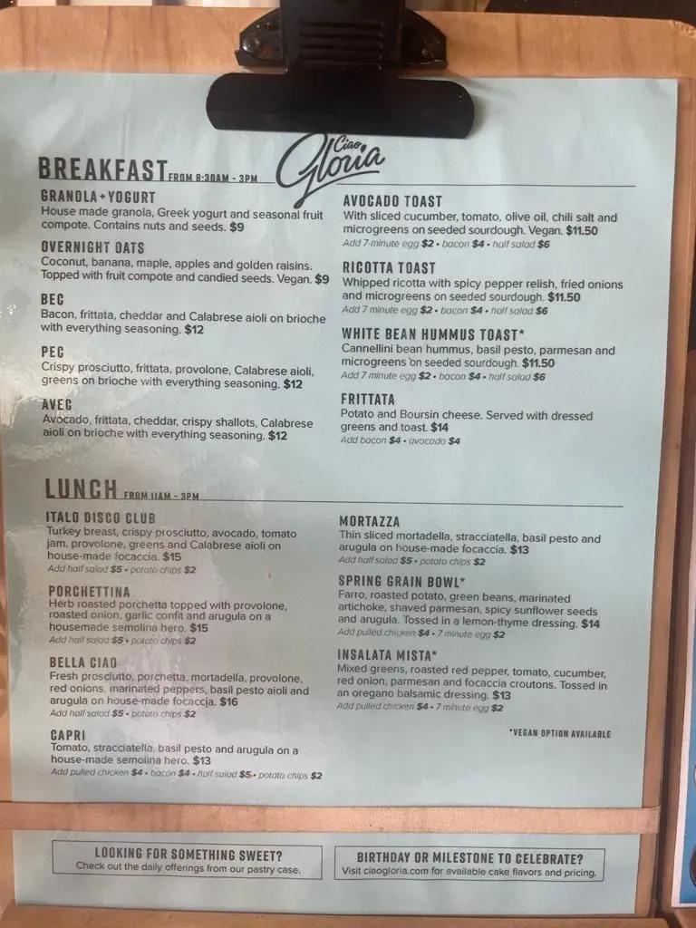 Menu 1