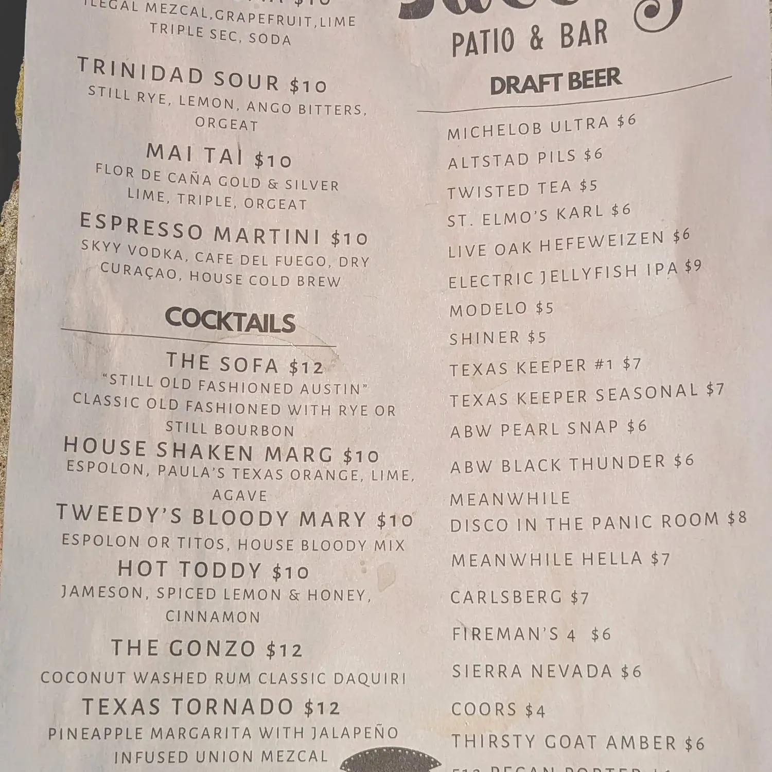 Menu 1