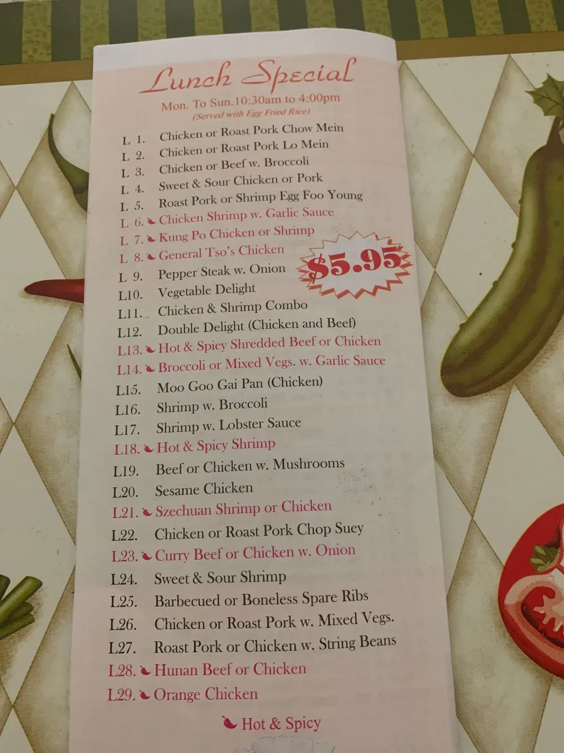 Menu 4