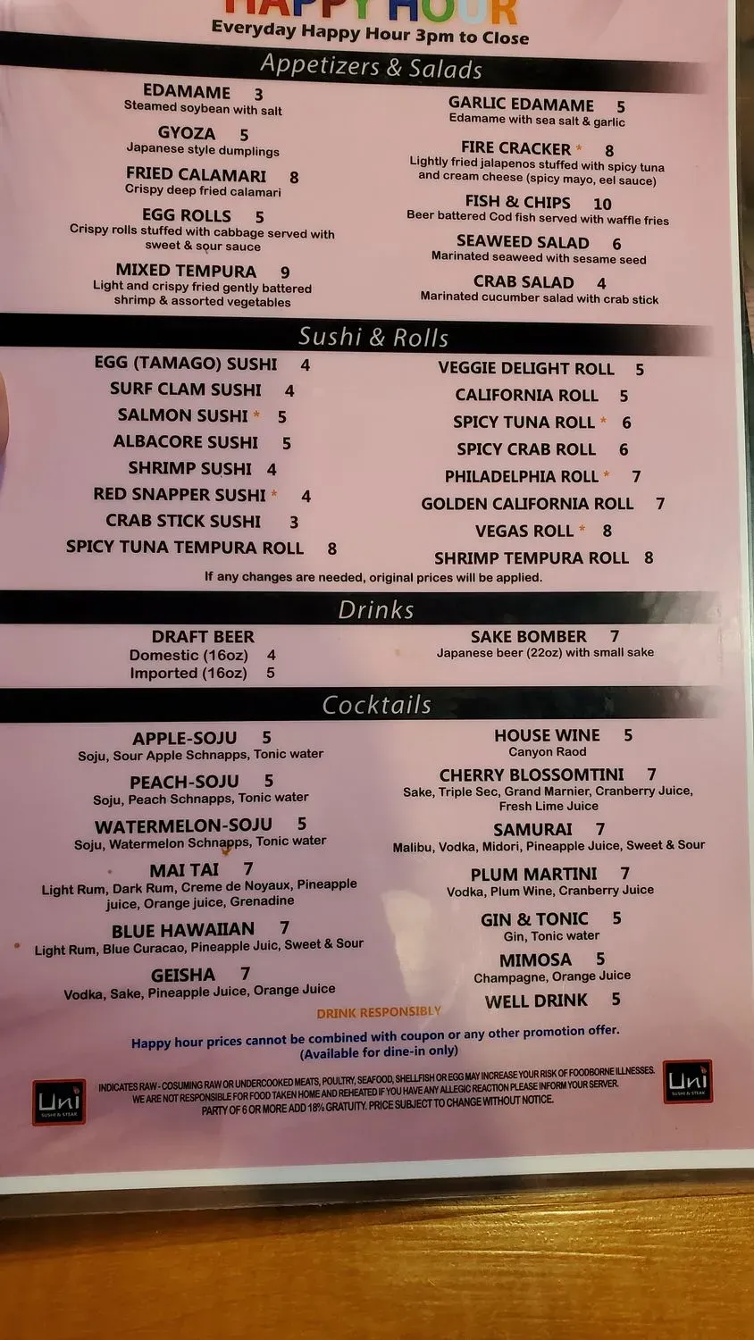 Menu 6