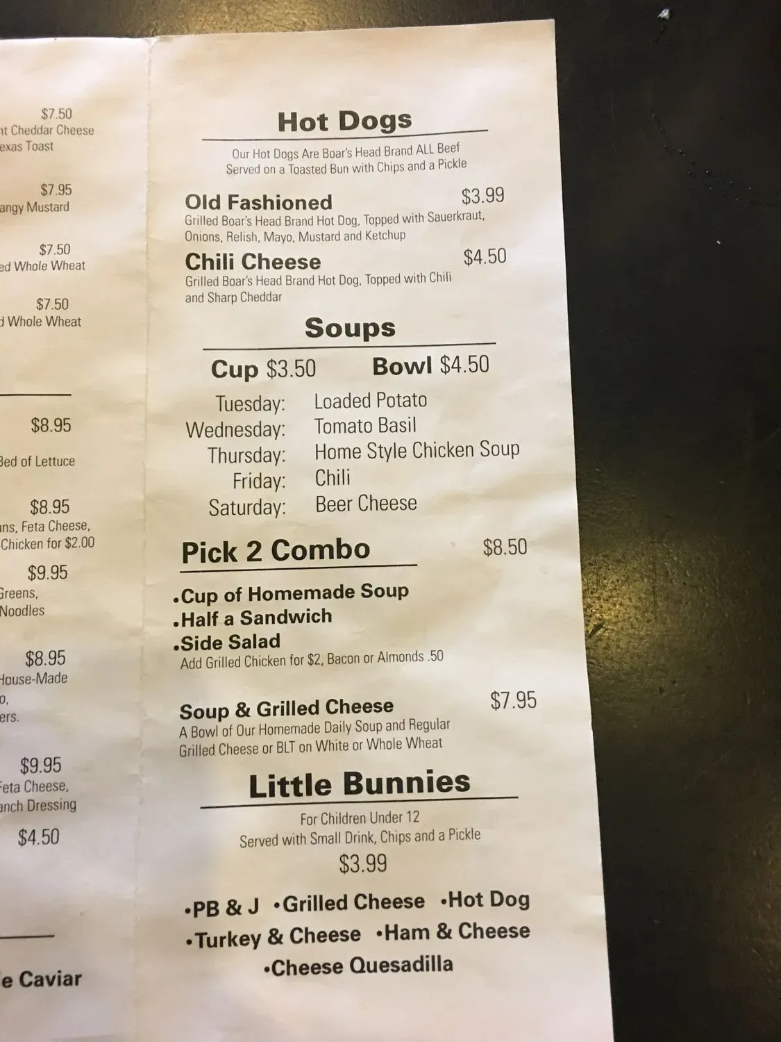 Menu 5