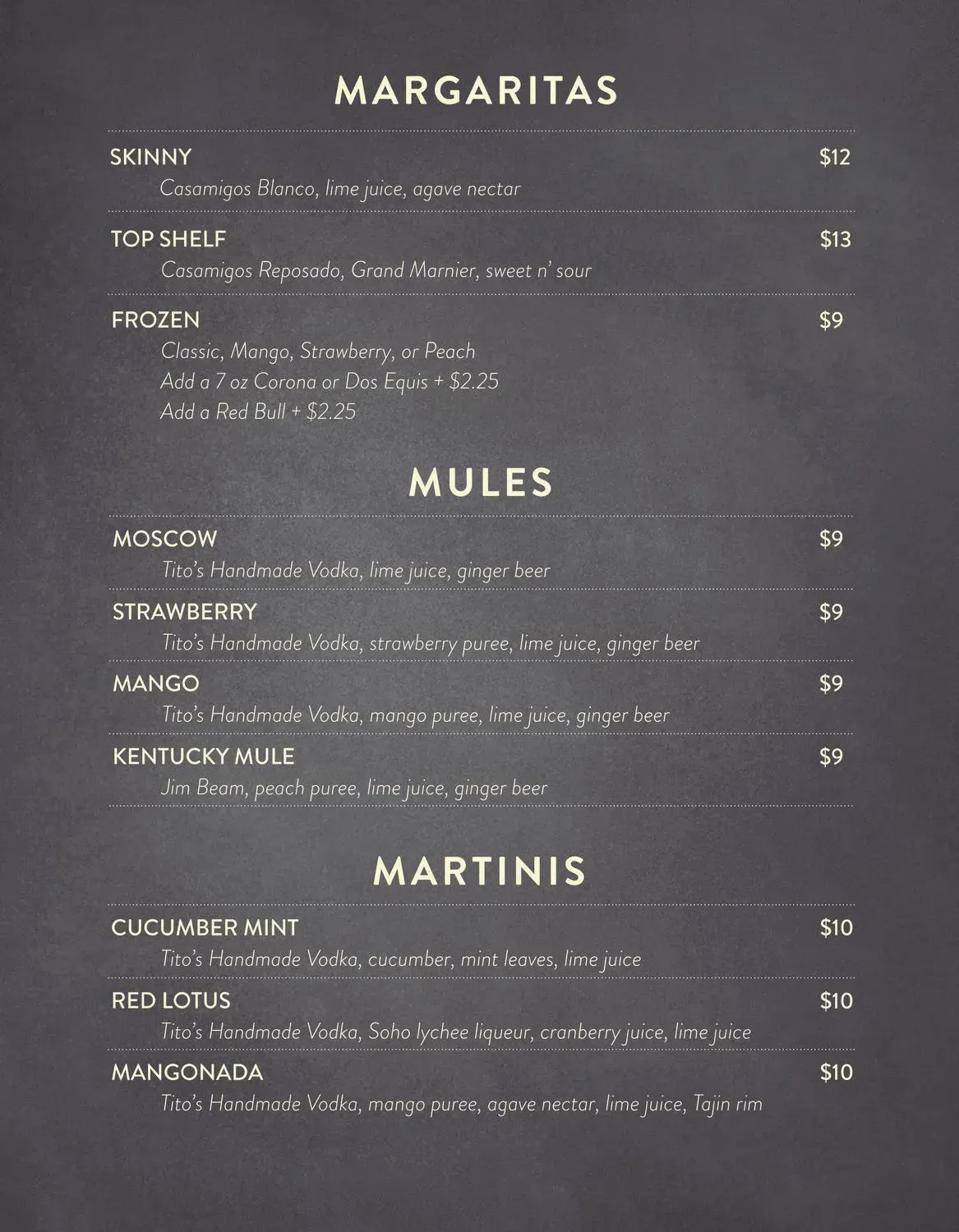 Menu 5