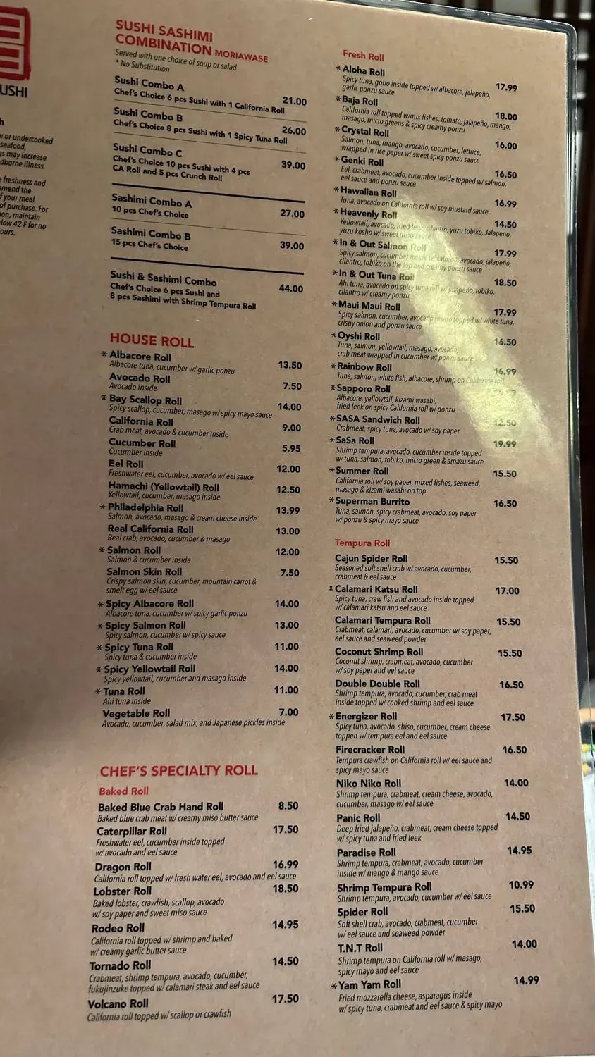 Menu 6