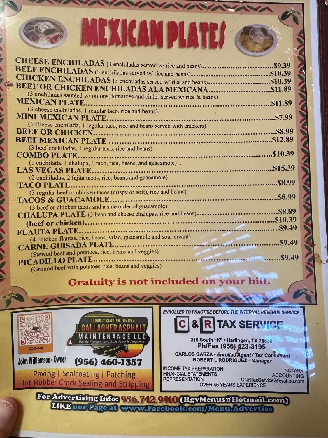 Menu 1