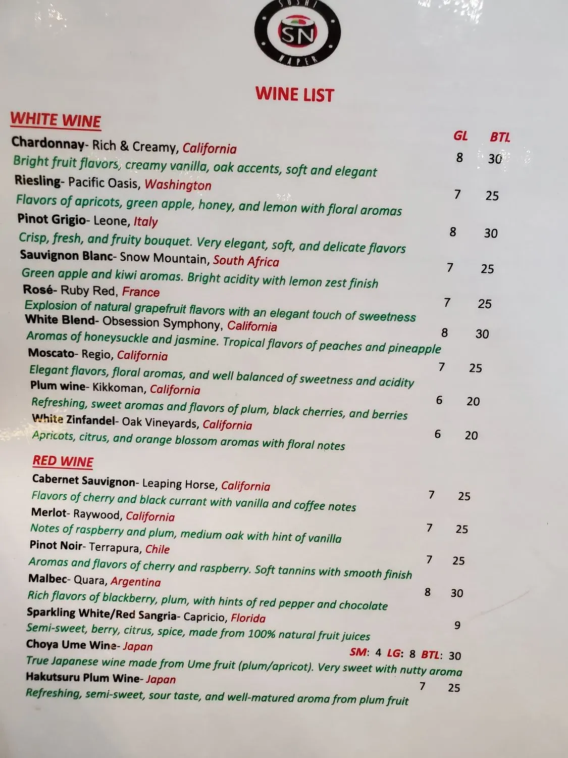 Menu 5