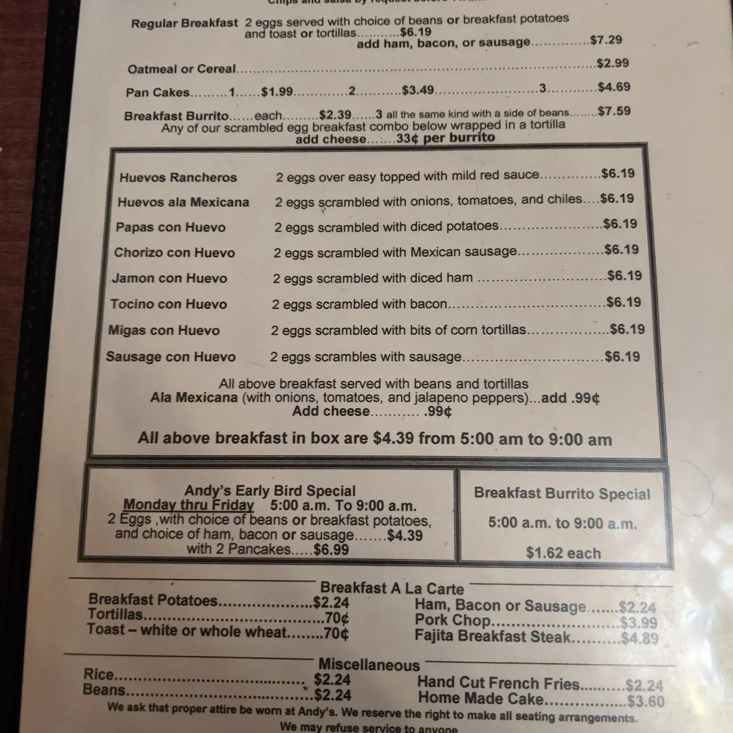 Menu 2