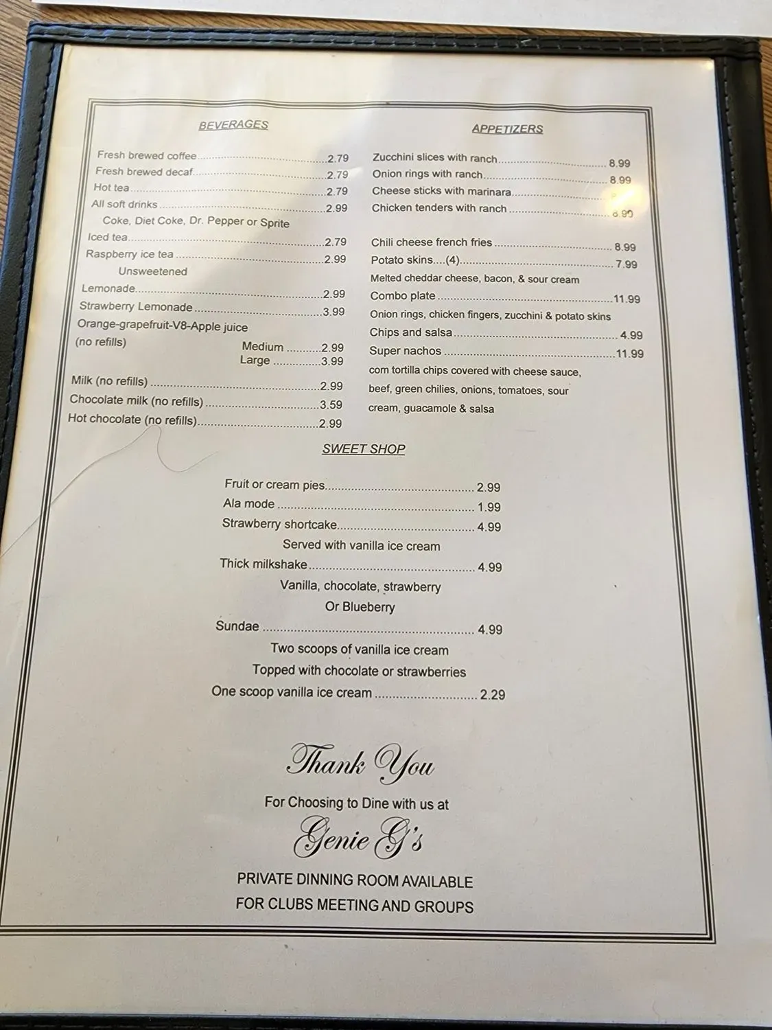 Menu 6