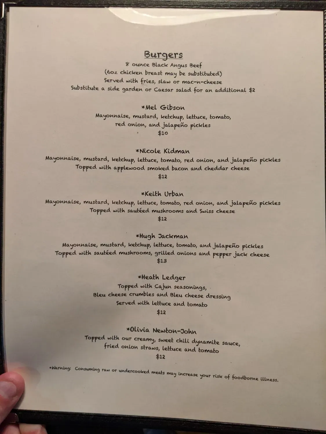 Menu 5