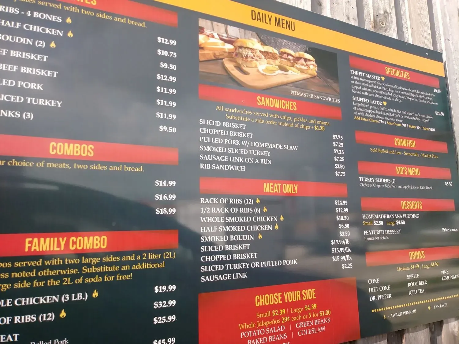 The Hut - Sulphur LA Menu - Updated November 2025