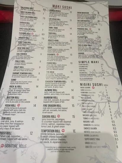 Menu 5