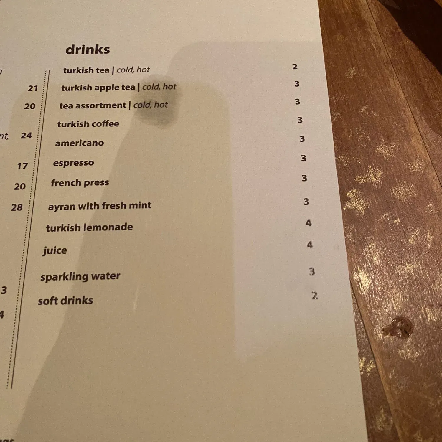 Menu 3