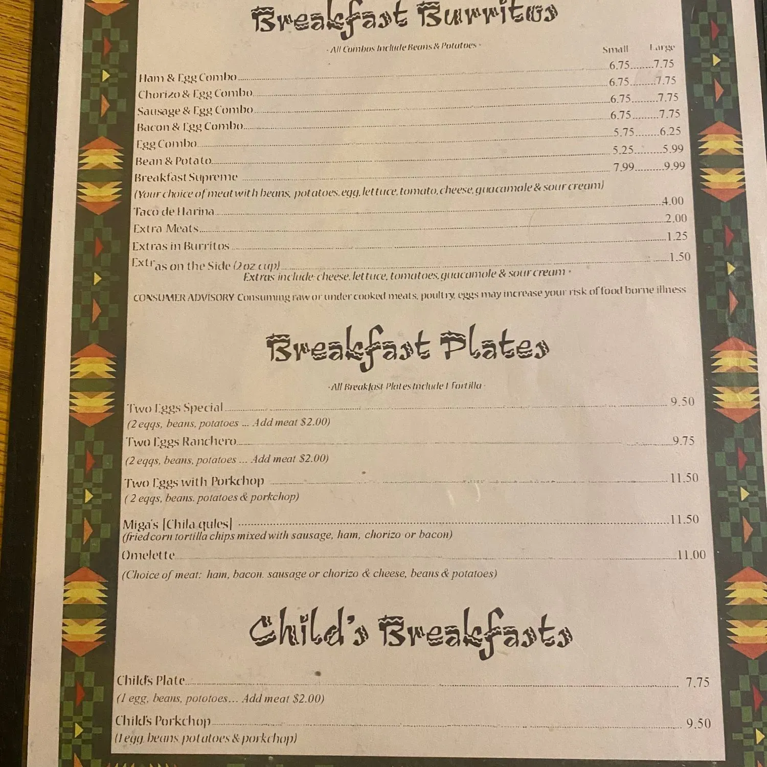 Menu 1