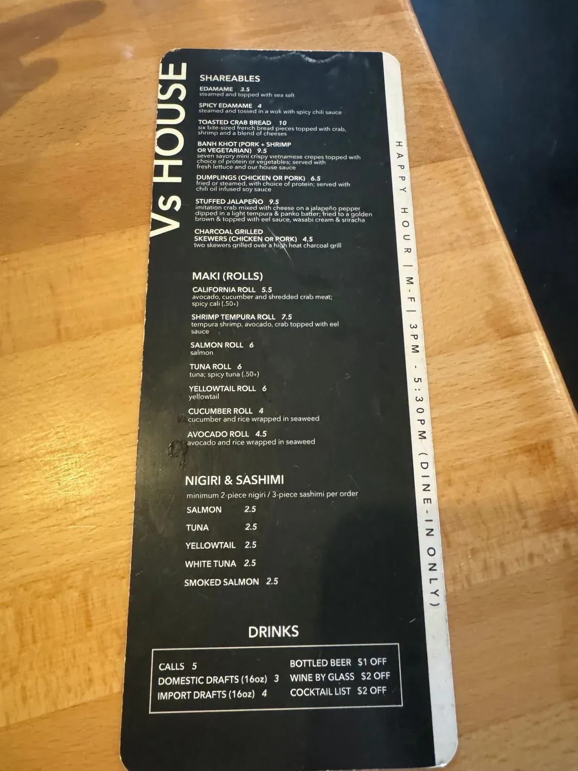 Menu 5