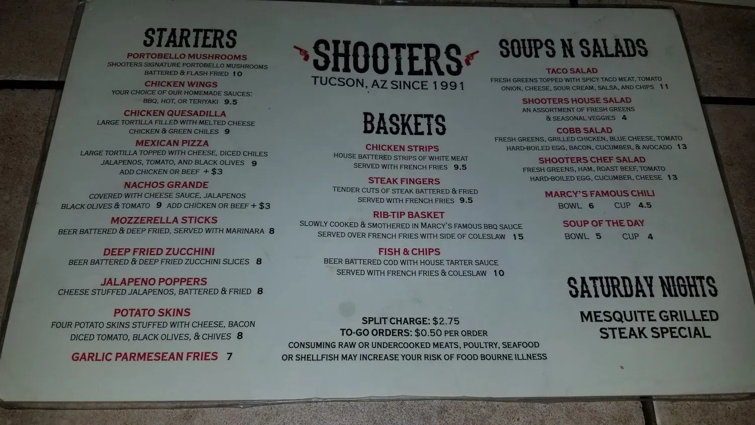 Menu 5