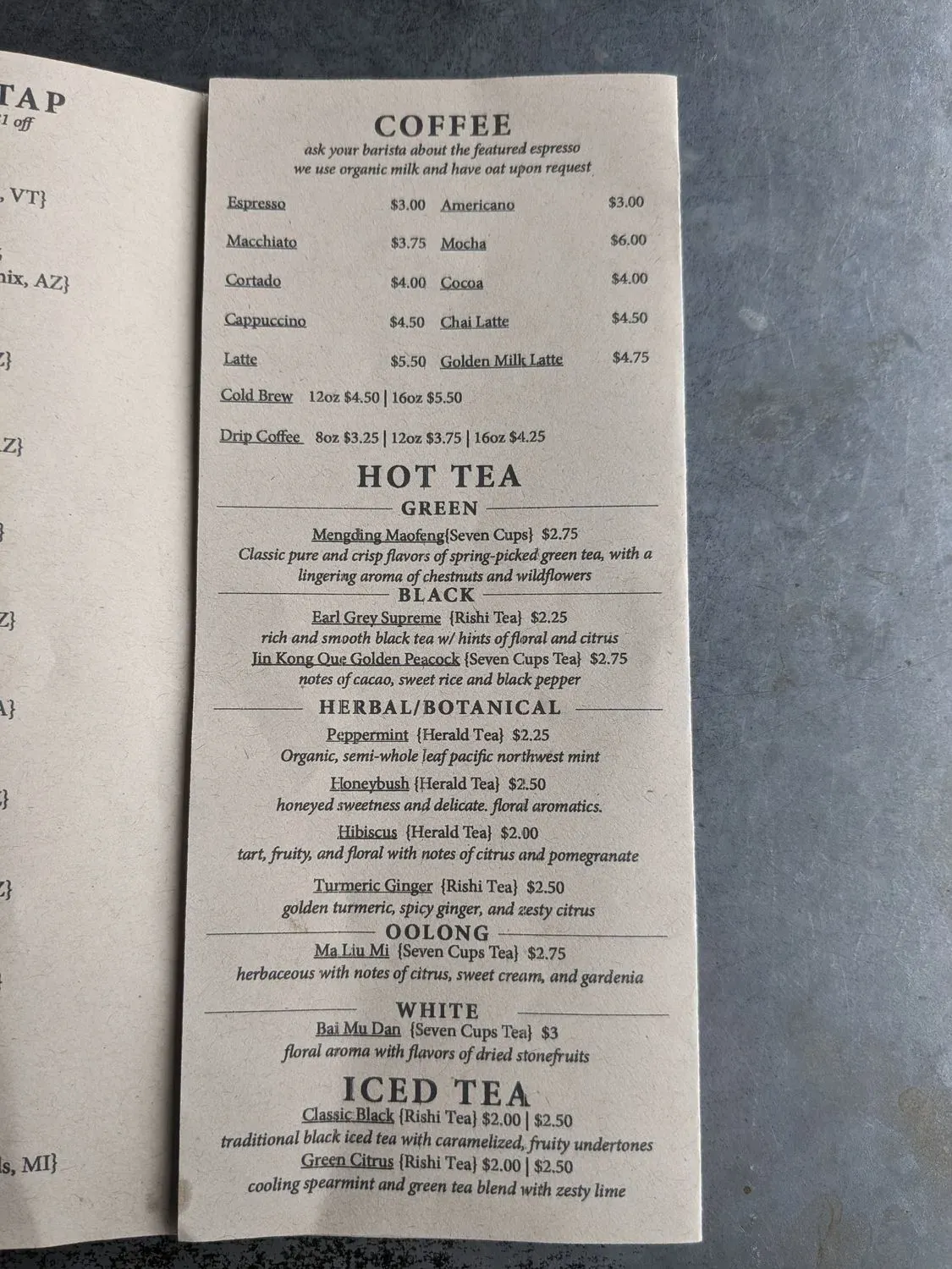 Menu 5