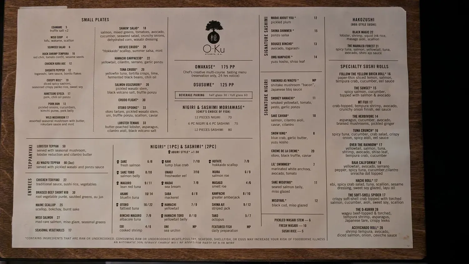 Menu 5