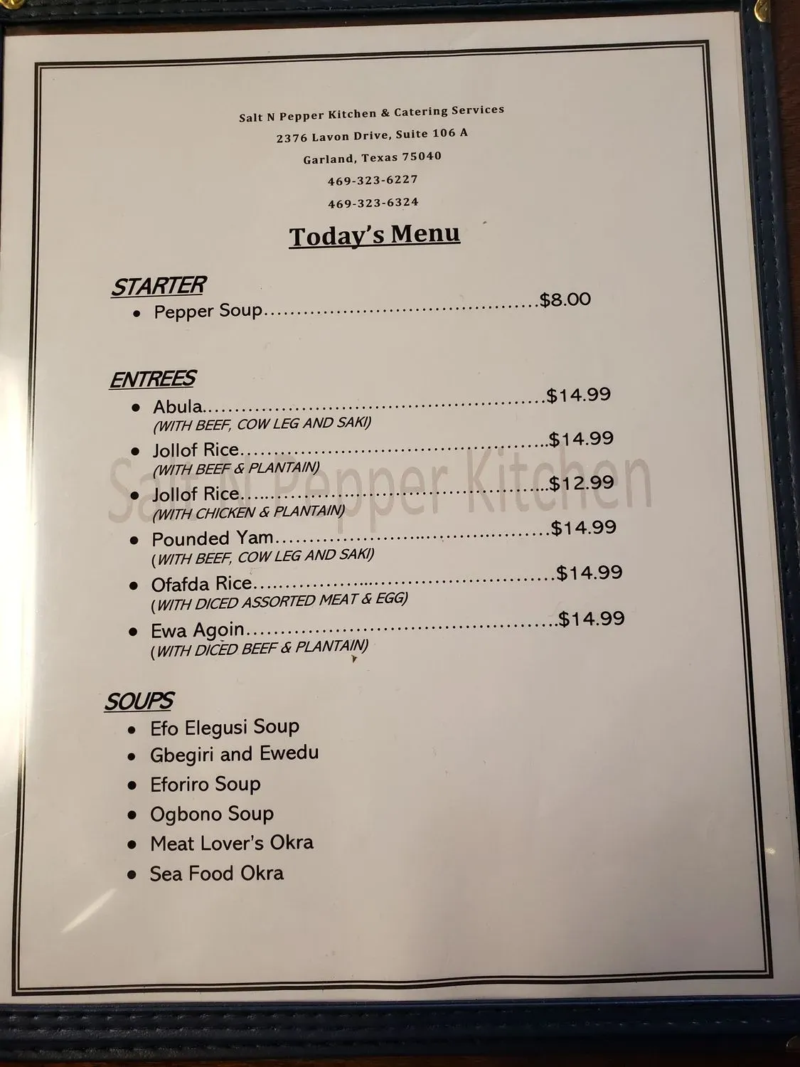 Menu 6