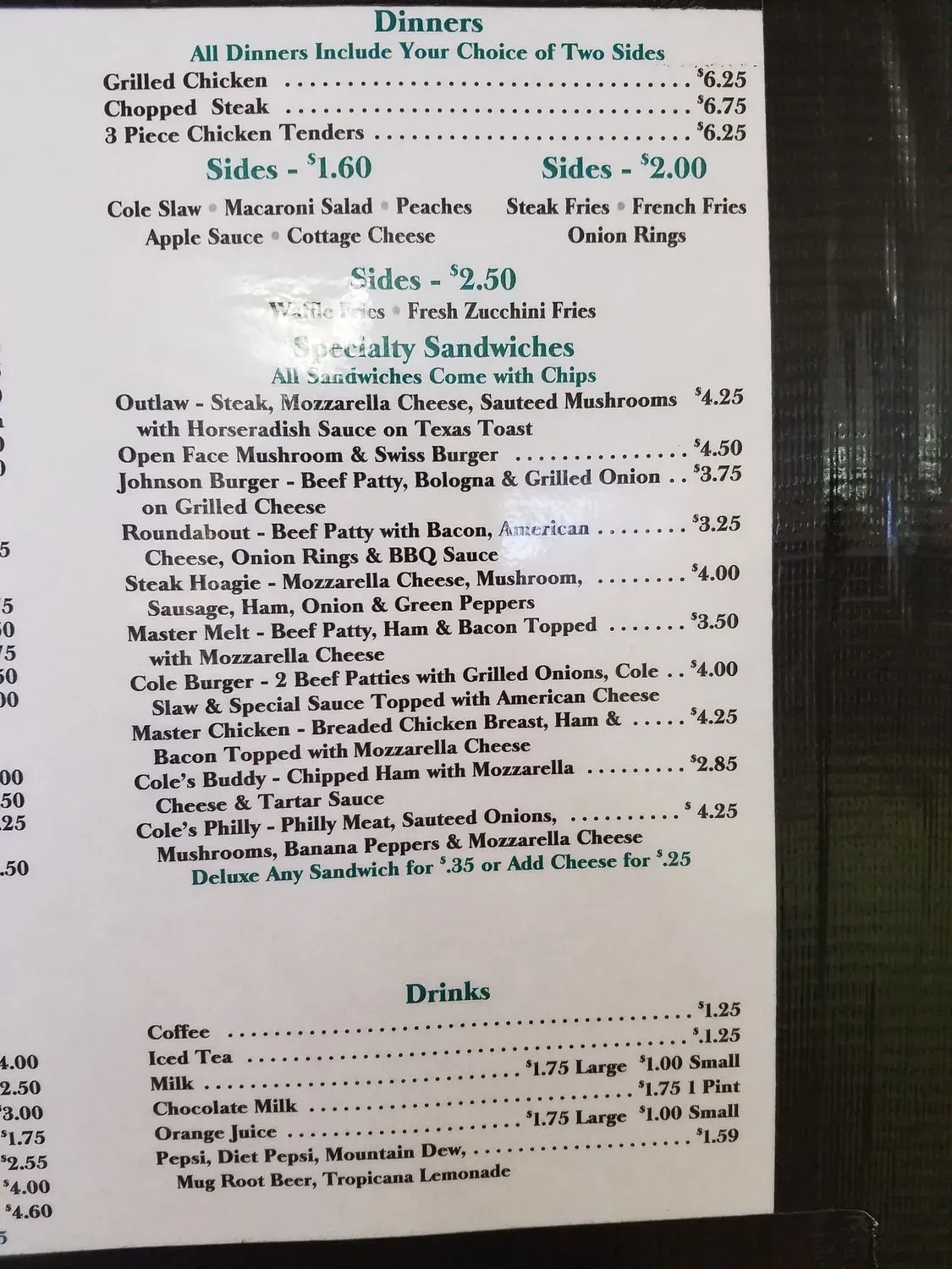 Menu 2