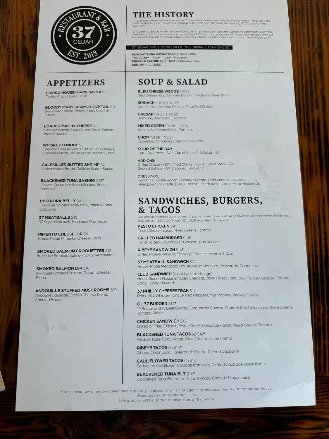 Menu 1