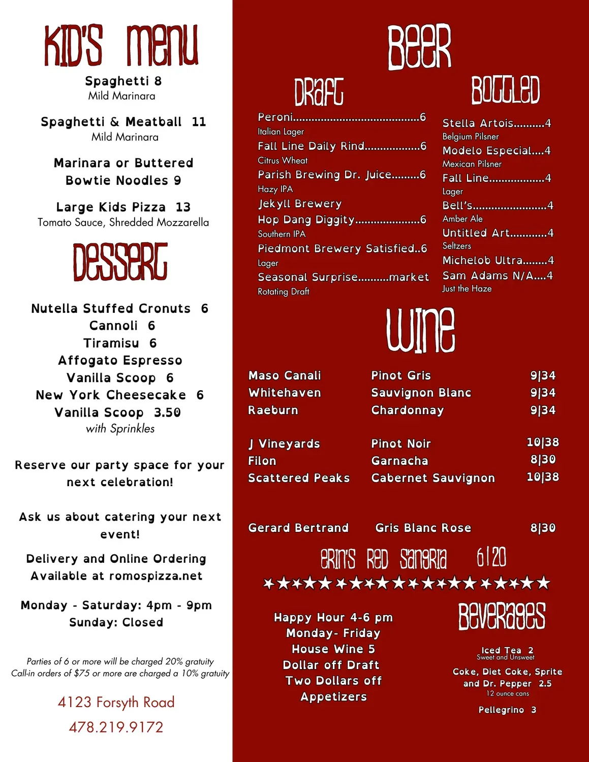 Menu 1