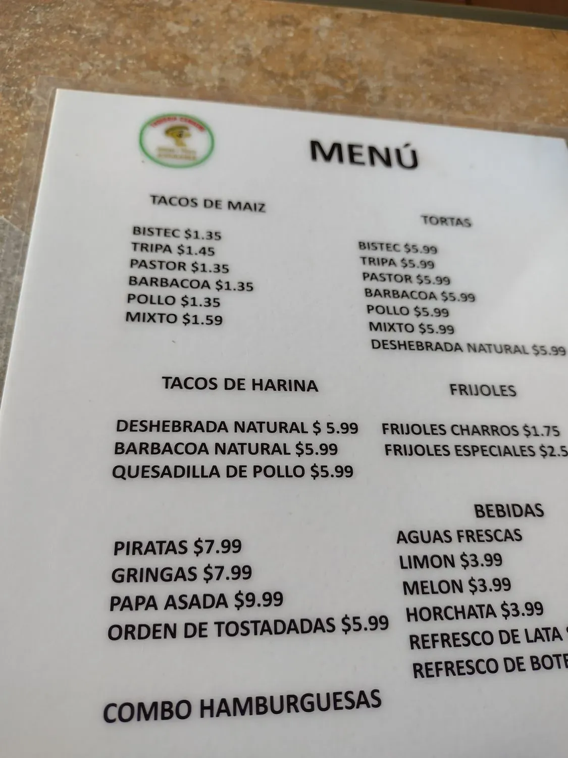 Menu 1