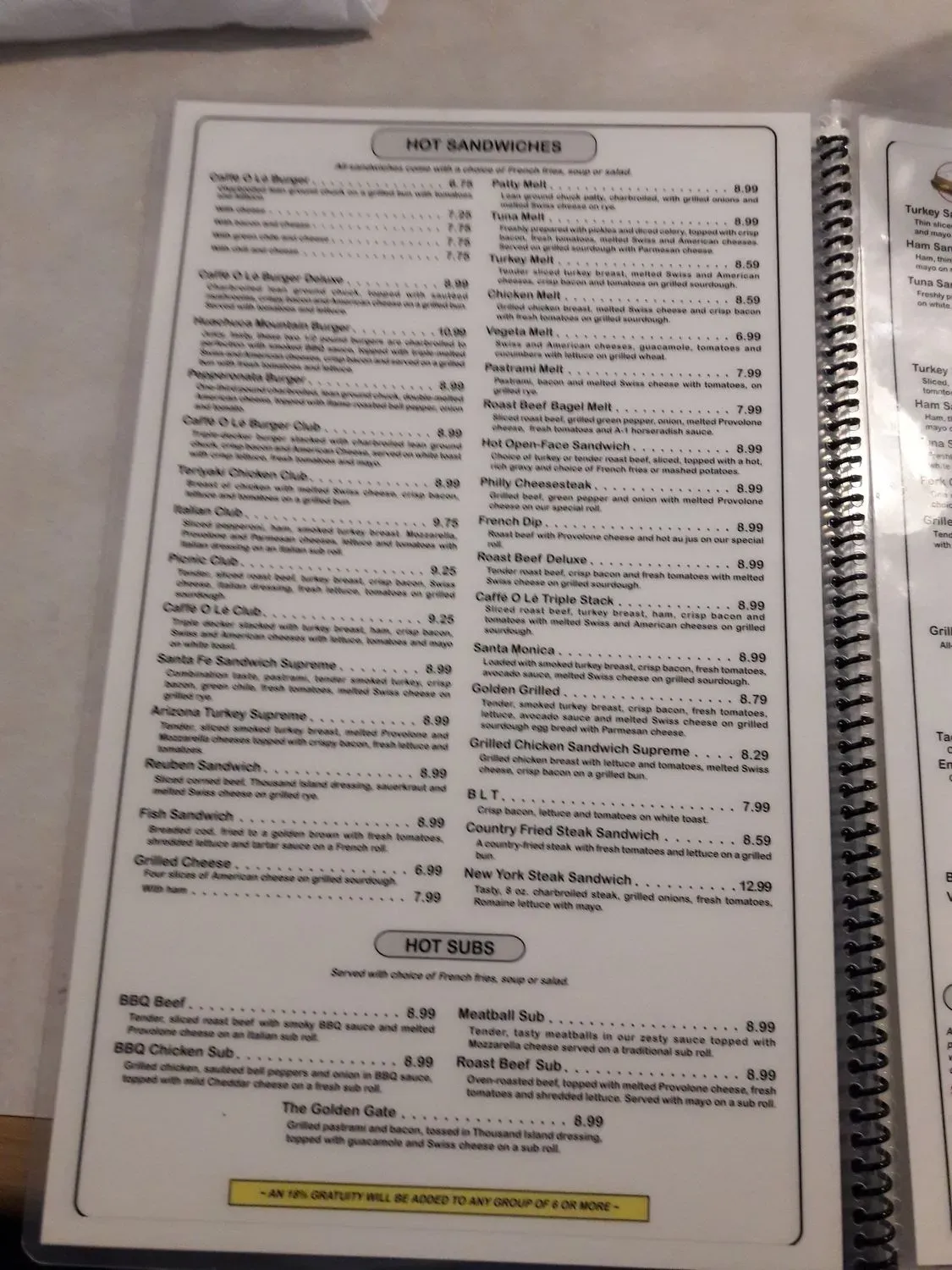 Menu 3