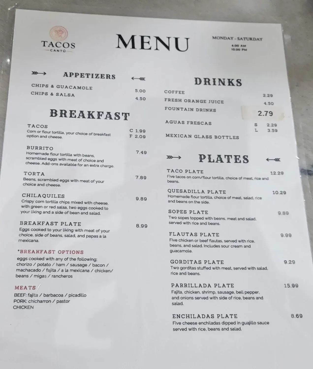 Menu 3