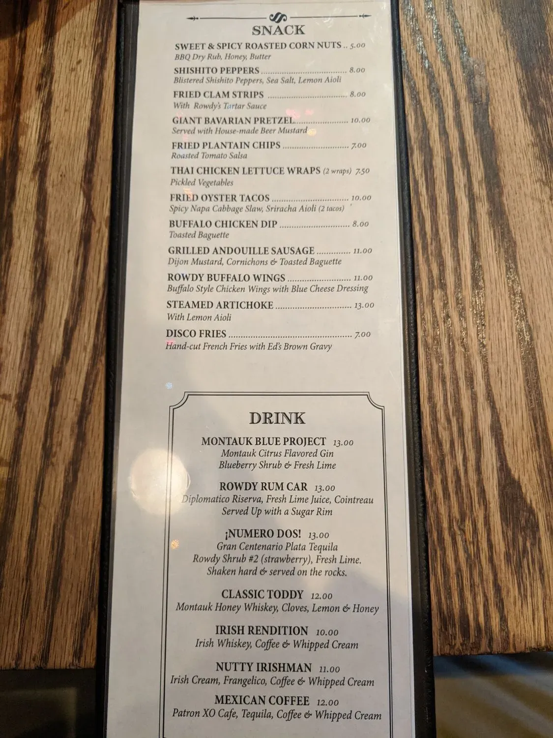 Menu 5