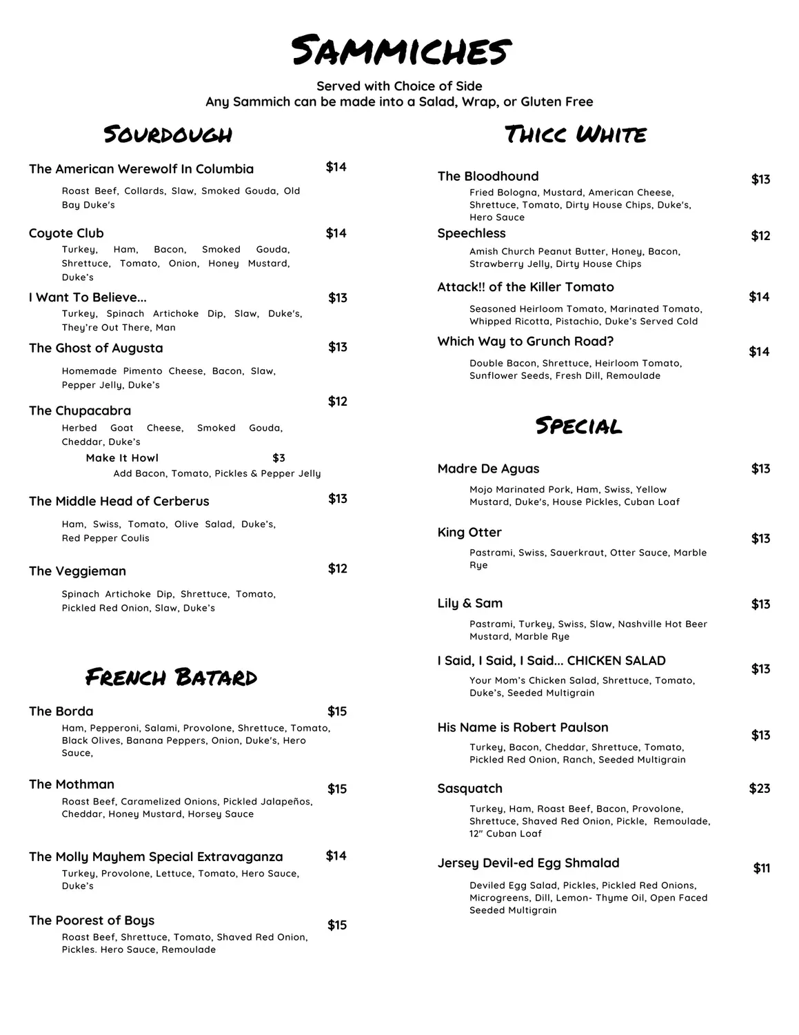 Menu 2