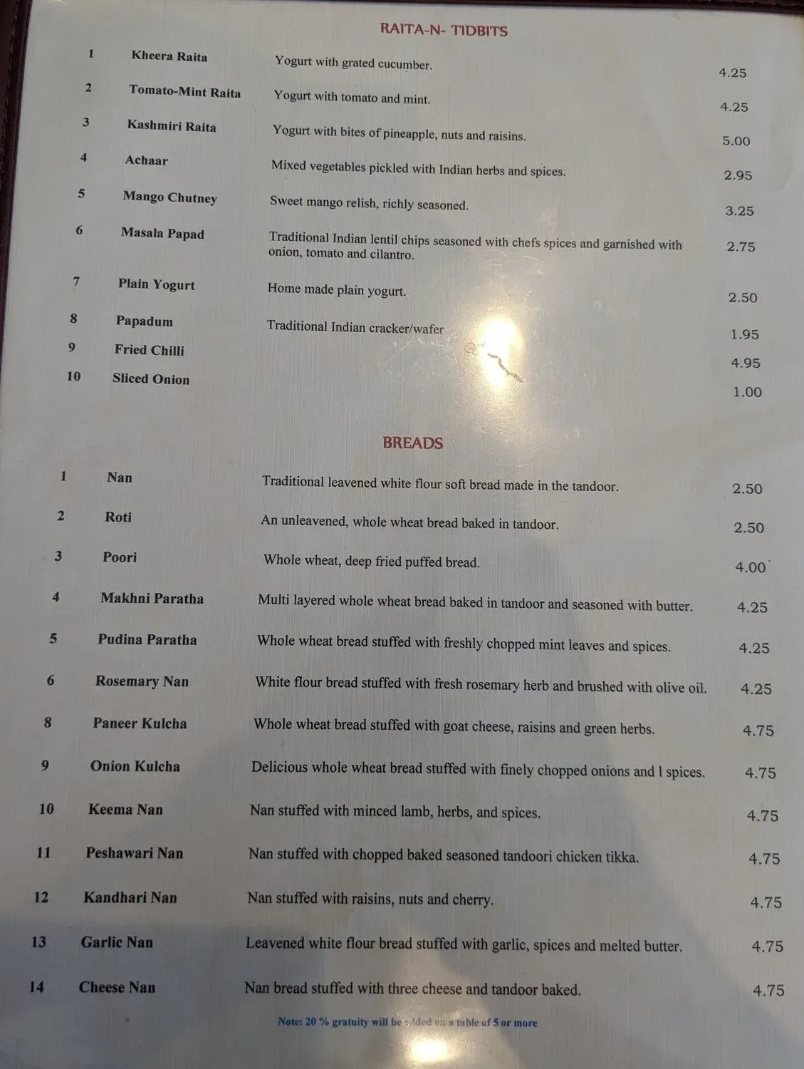 Menu 3