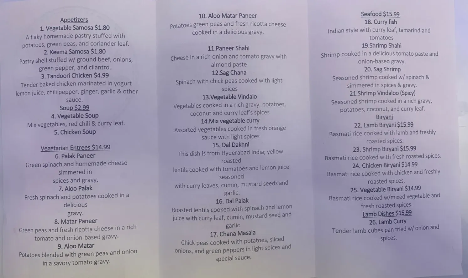 Menu 6