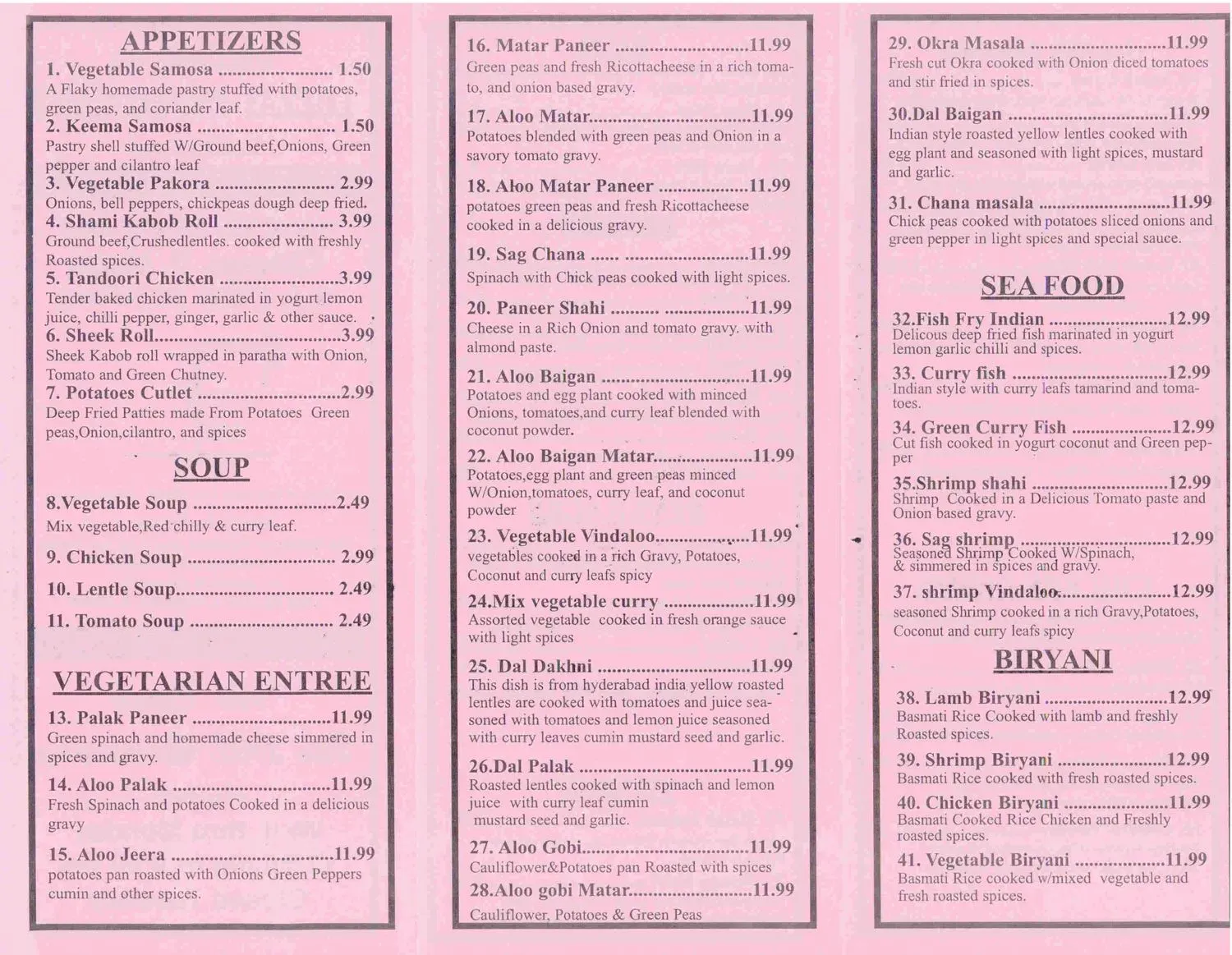 Menu 5