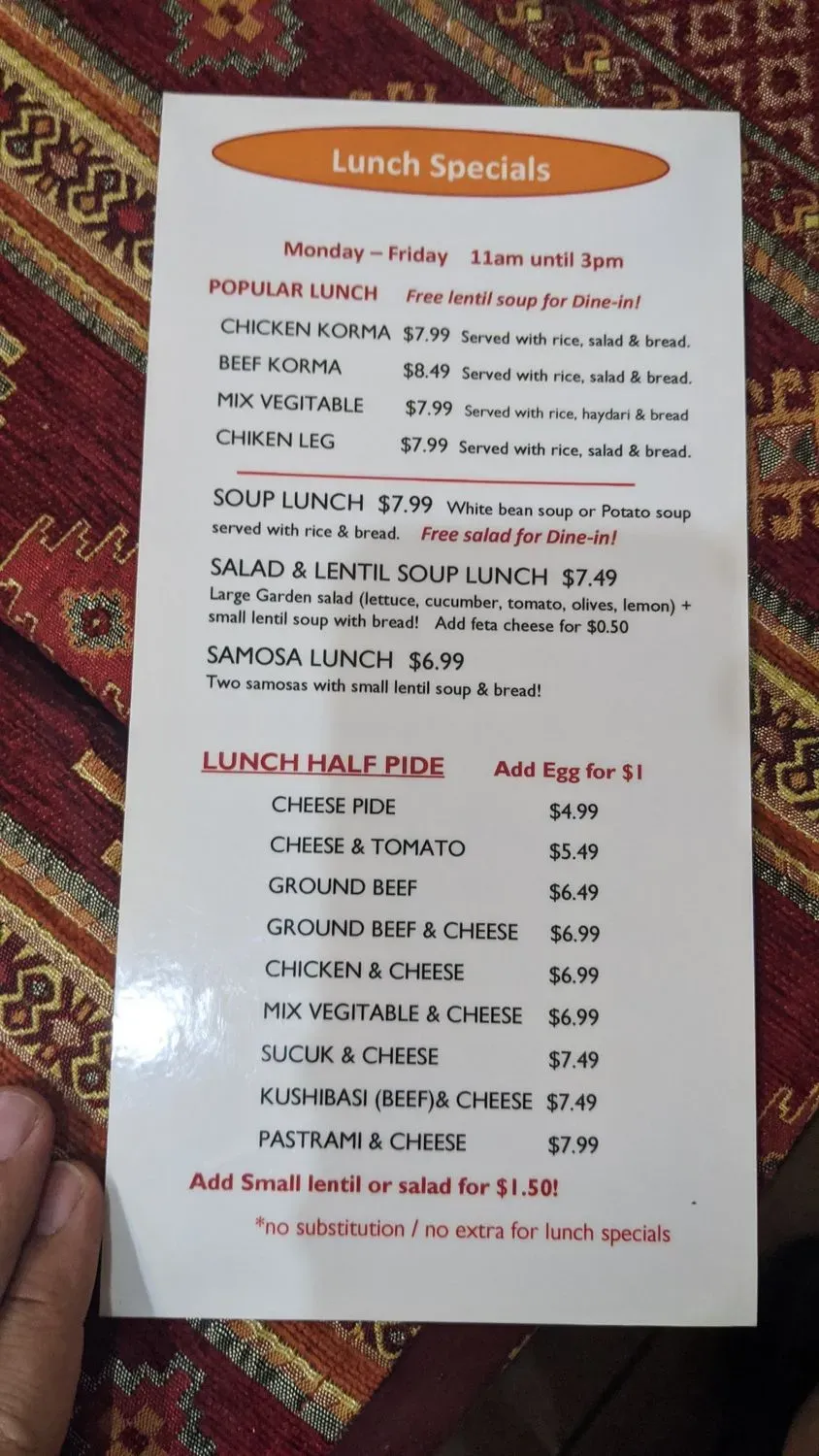 Menu 4