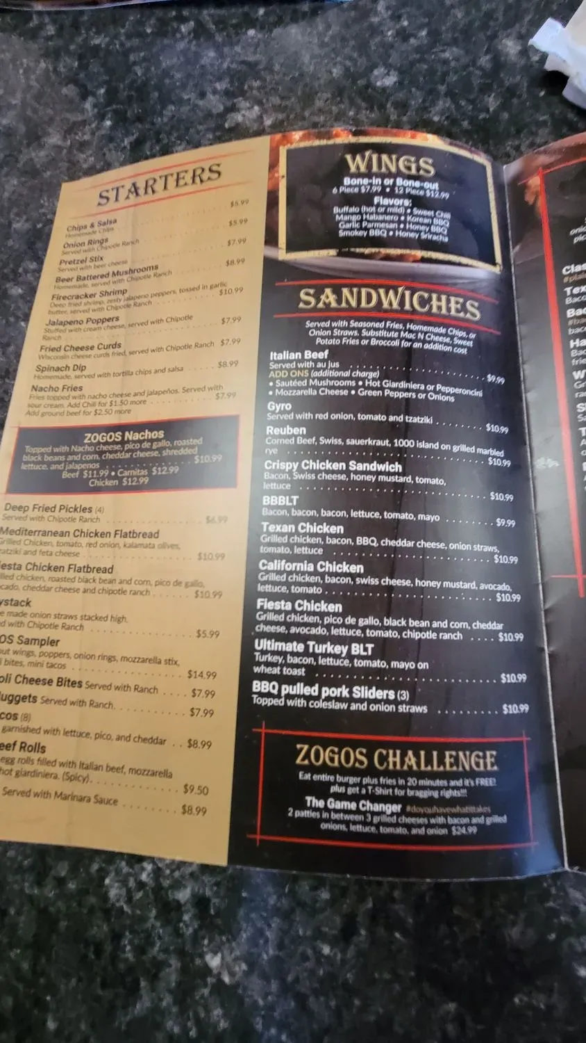 Menu 5