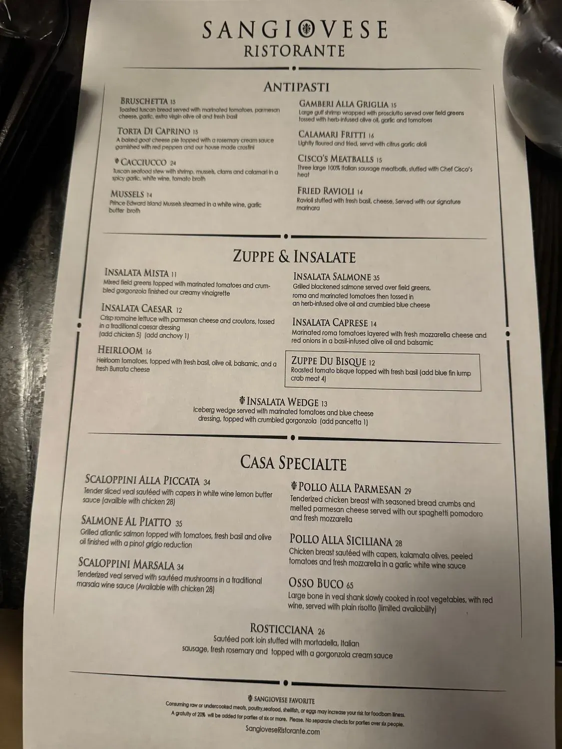 Menu 1