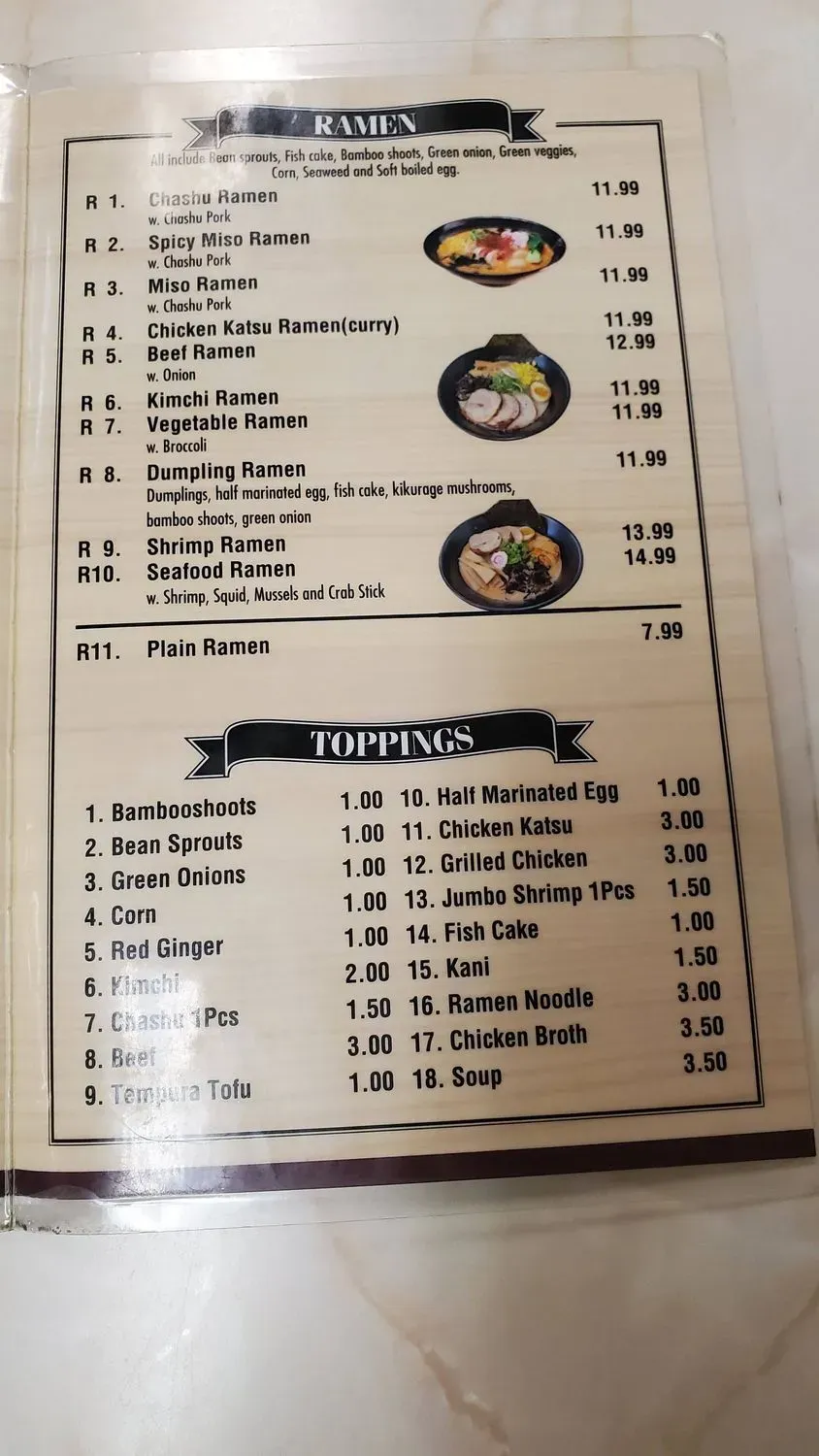 Menu 5