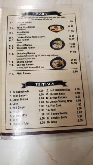 Menu 1