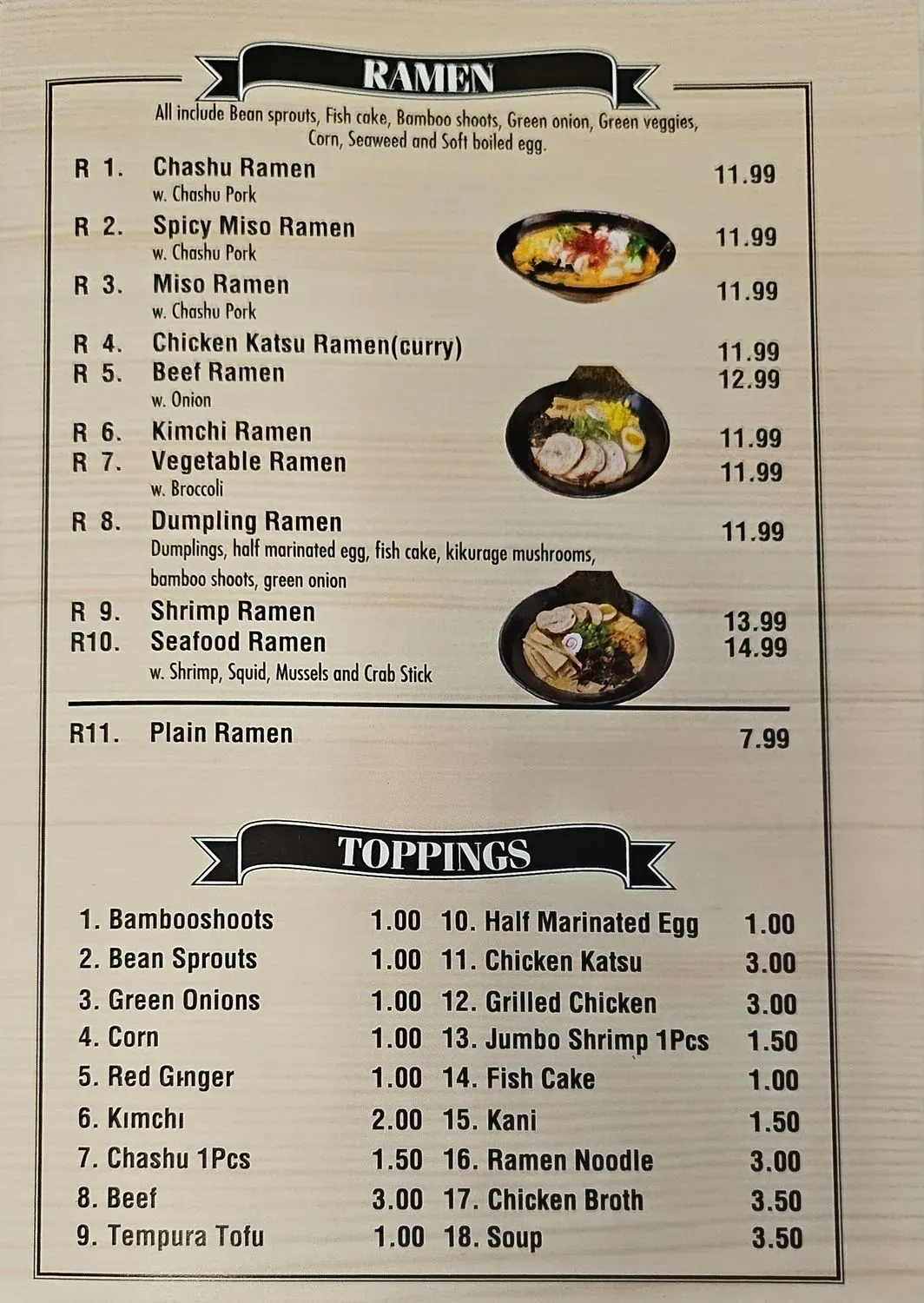 Menu 2