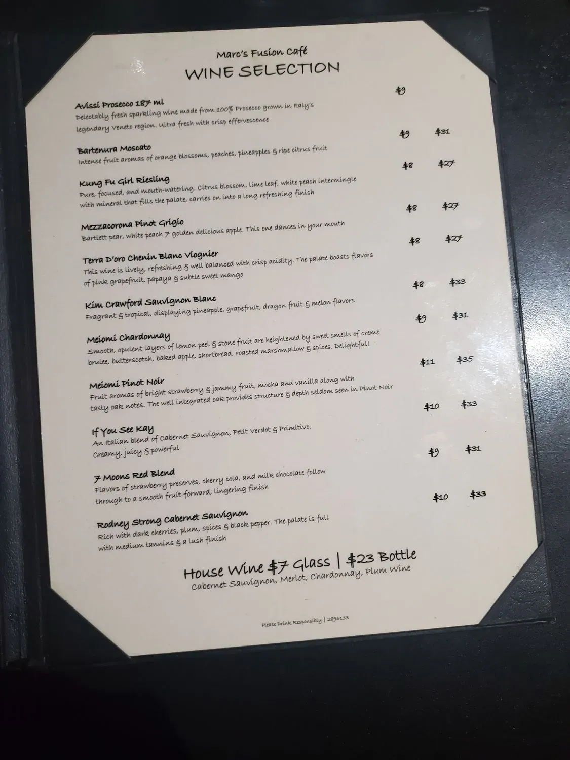 Menu 5