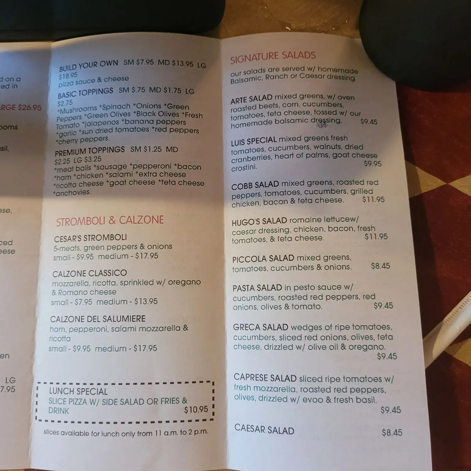 Menu 2