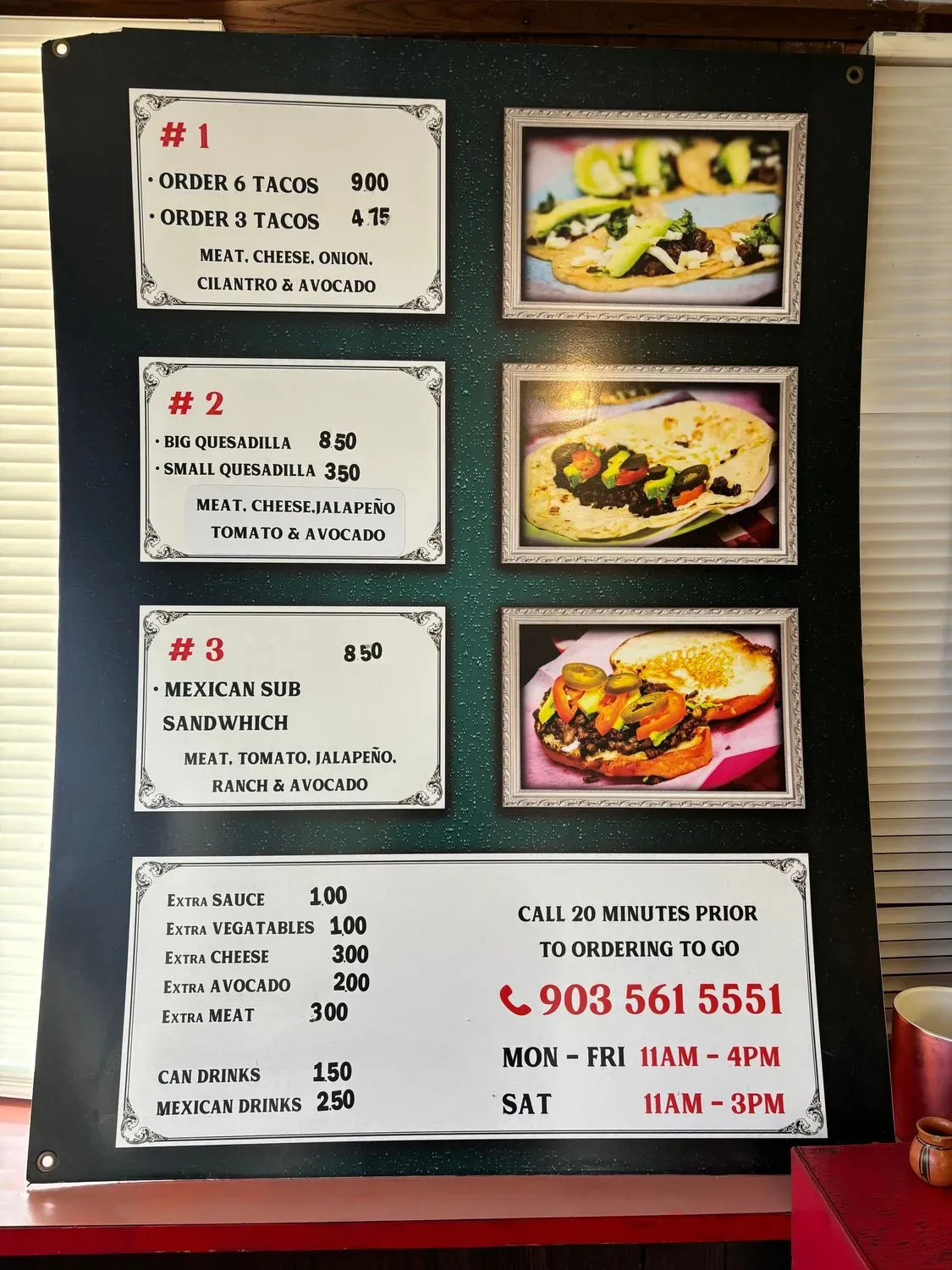 Menu 1