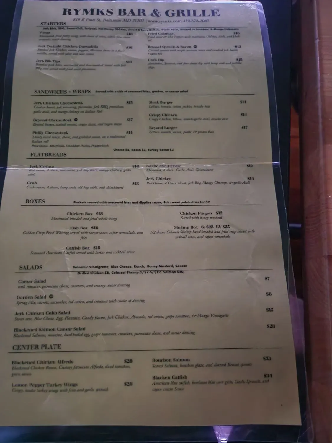 Menu 6