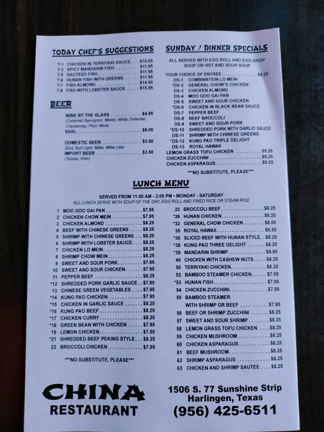 Menu 2