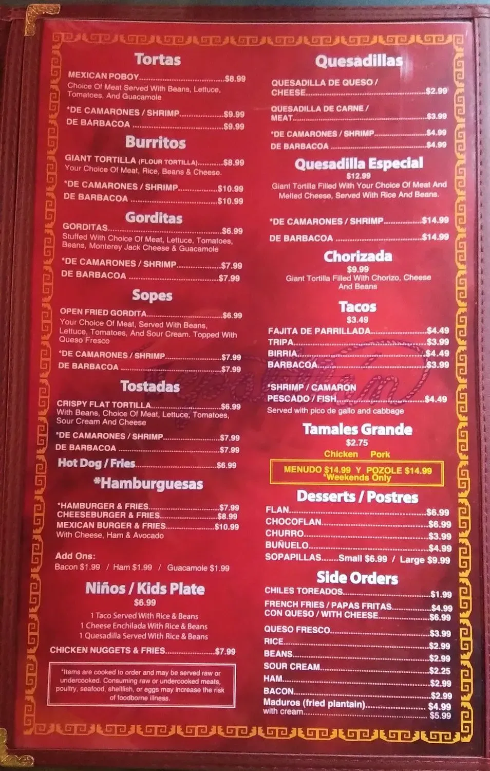 Menu 5