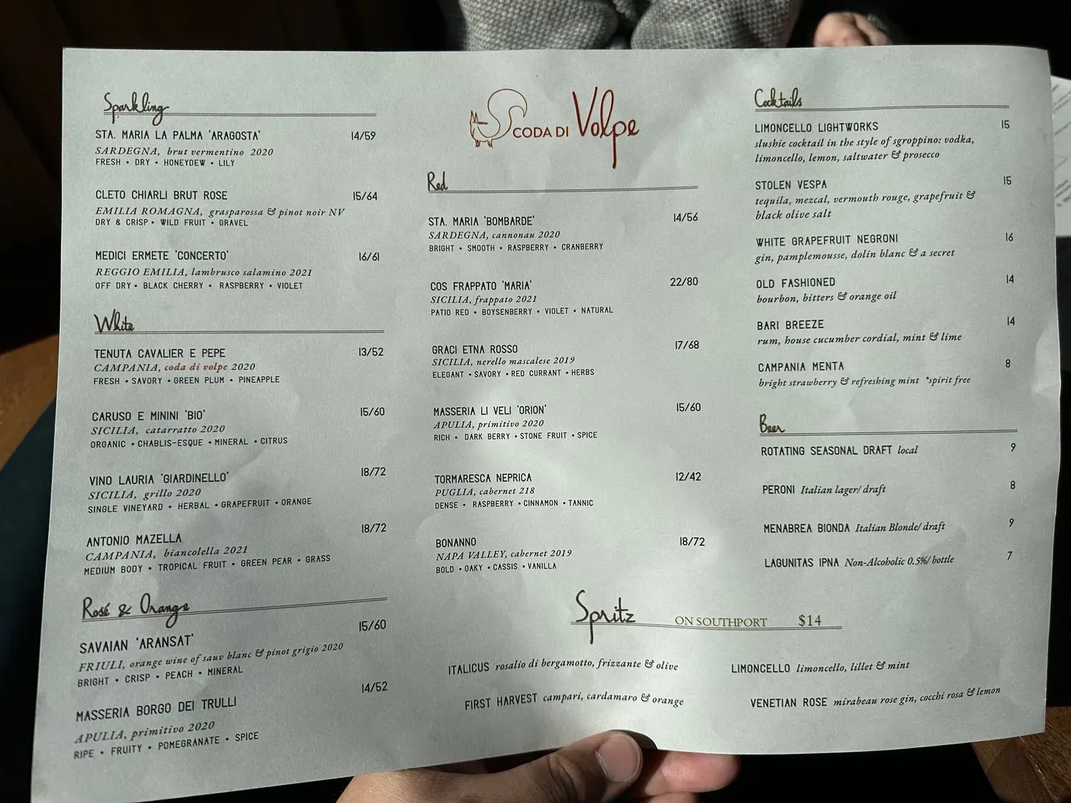 Menu 2