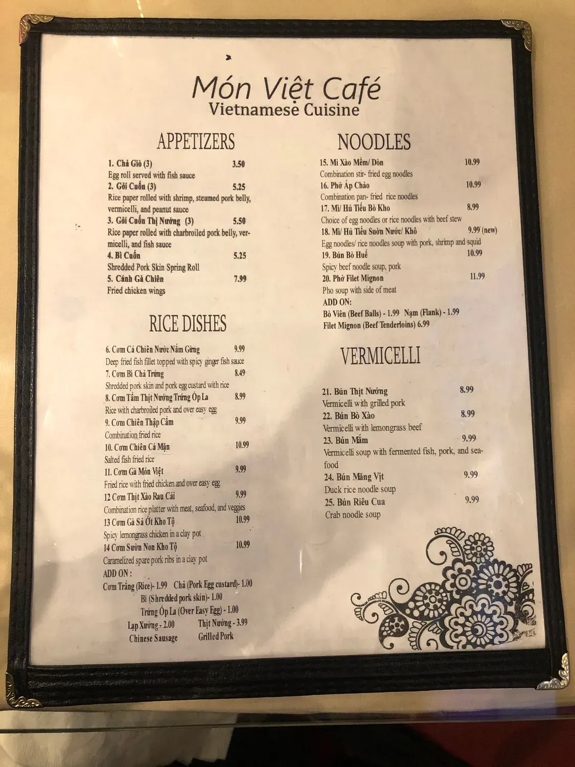 Menu 6