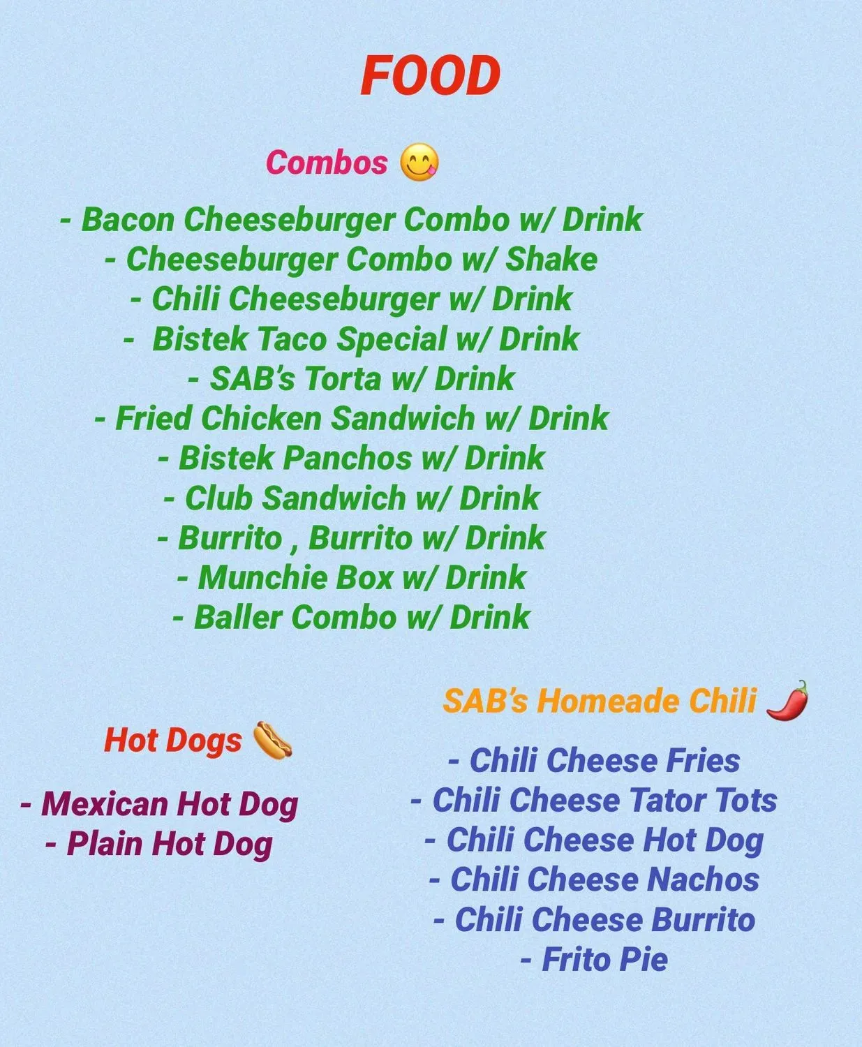 Menu 3