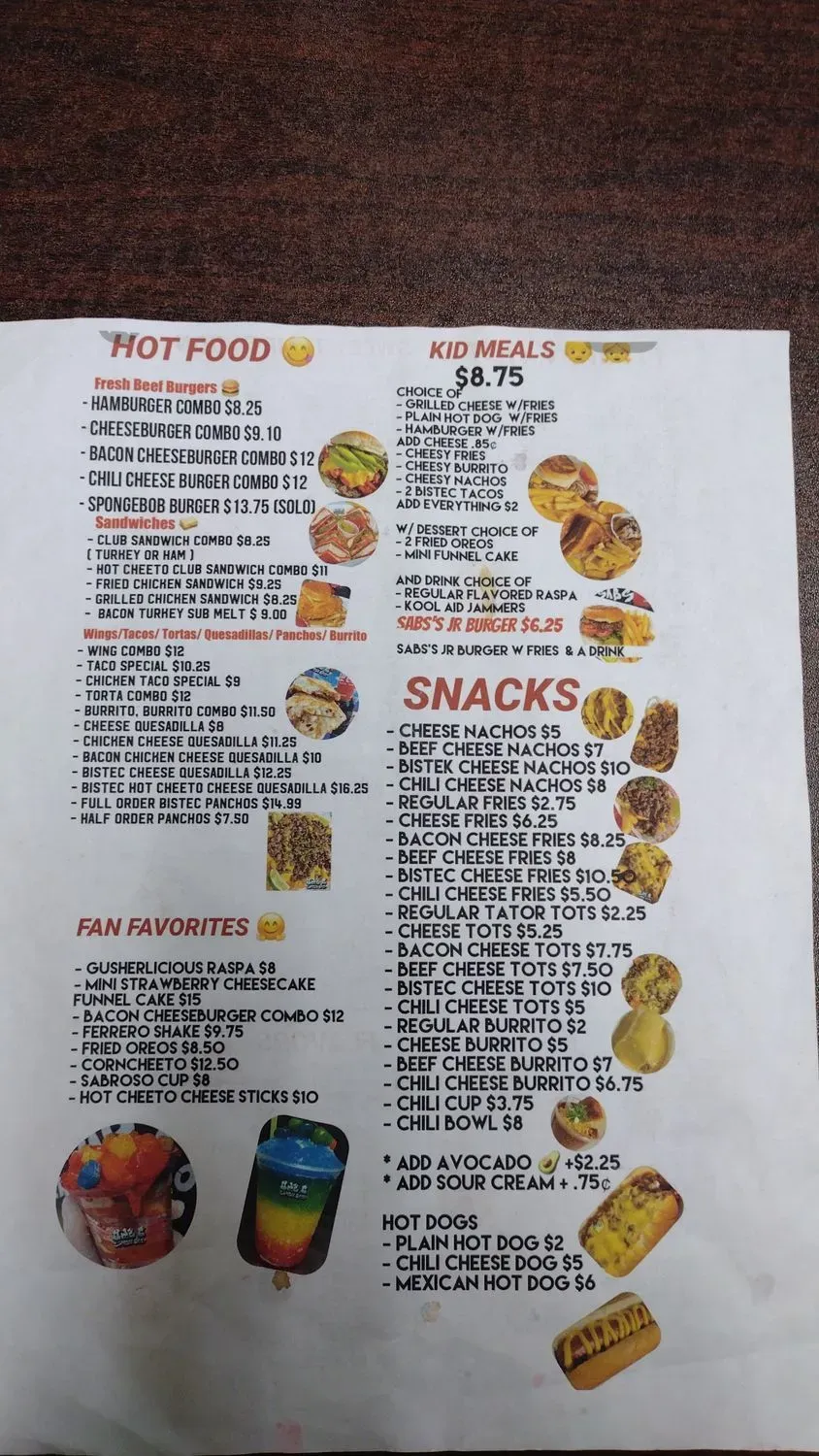 Menu 4