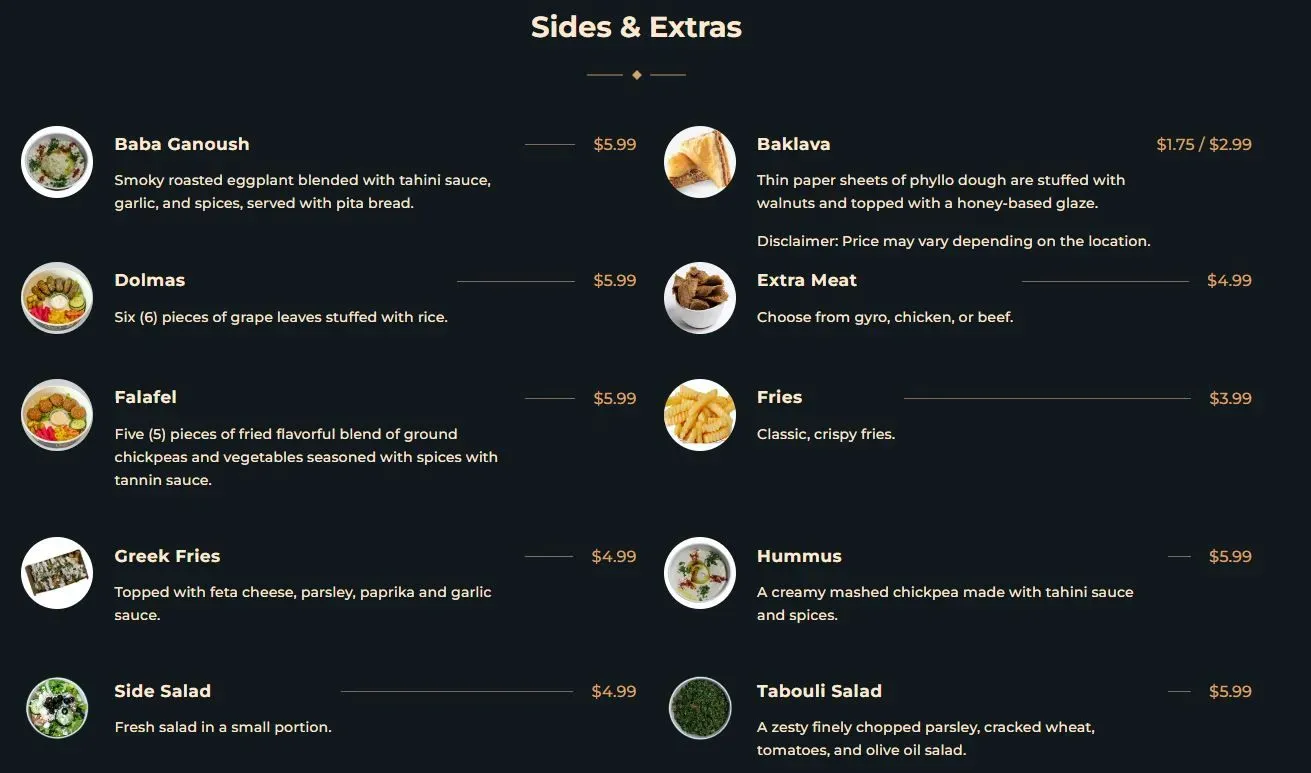 Menu 2