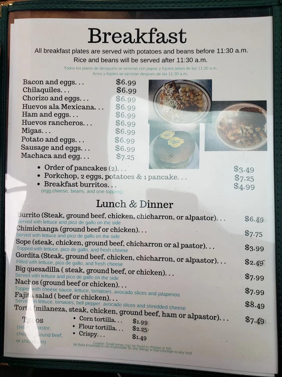 Menu 1